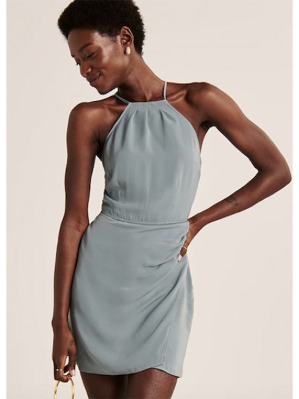 Abercrombie Halter Mini Wrap Dress